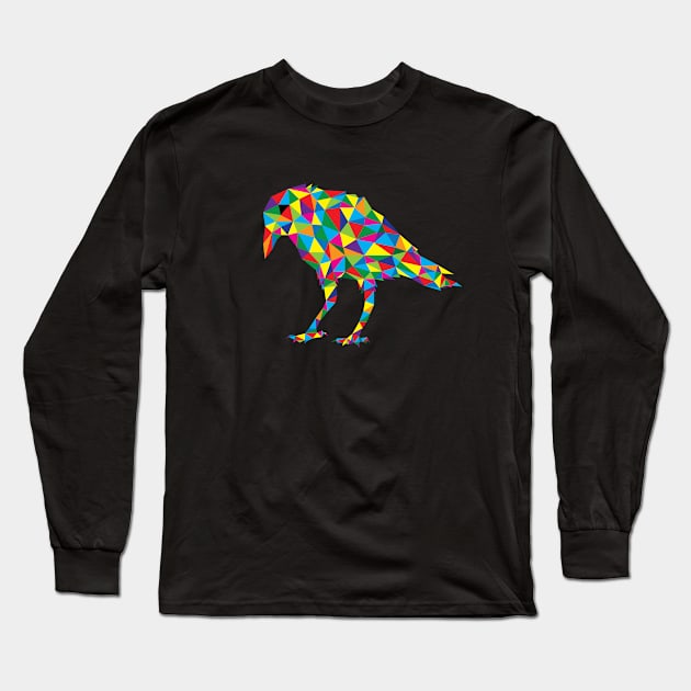 Crow Bird Long Sleeve T-Shirt by AVEandLIA